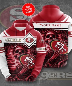 Personalized San Francisco 49Ers Football Team Nfl Custom Name 3D All Over Print Hoodie