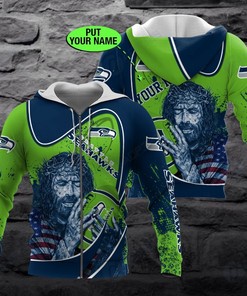 Personalized Seattle Seahawks Nfl Custom 3D All Over Print Hoodie