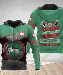 Personalized South Sydney Rabbitohs 3D Hoodie Nrl Custom Name 3D All Over Printed Hoodie