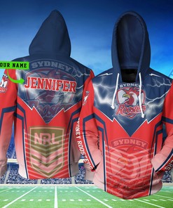 Personalized Sydney Roosters Hoodie With Lightning New Nrl Design Stand Out In The Crowd