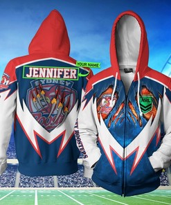 Personalized Sydney Roosters Nrl Custom 3D All Over Print Hoodie