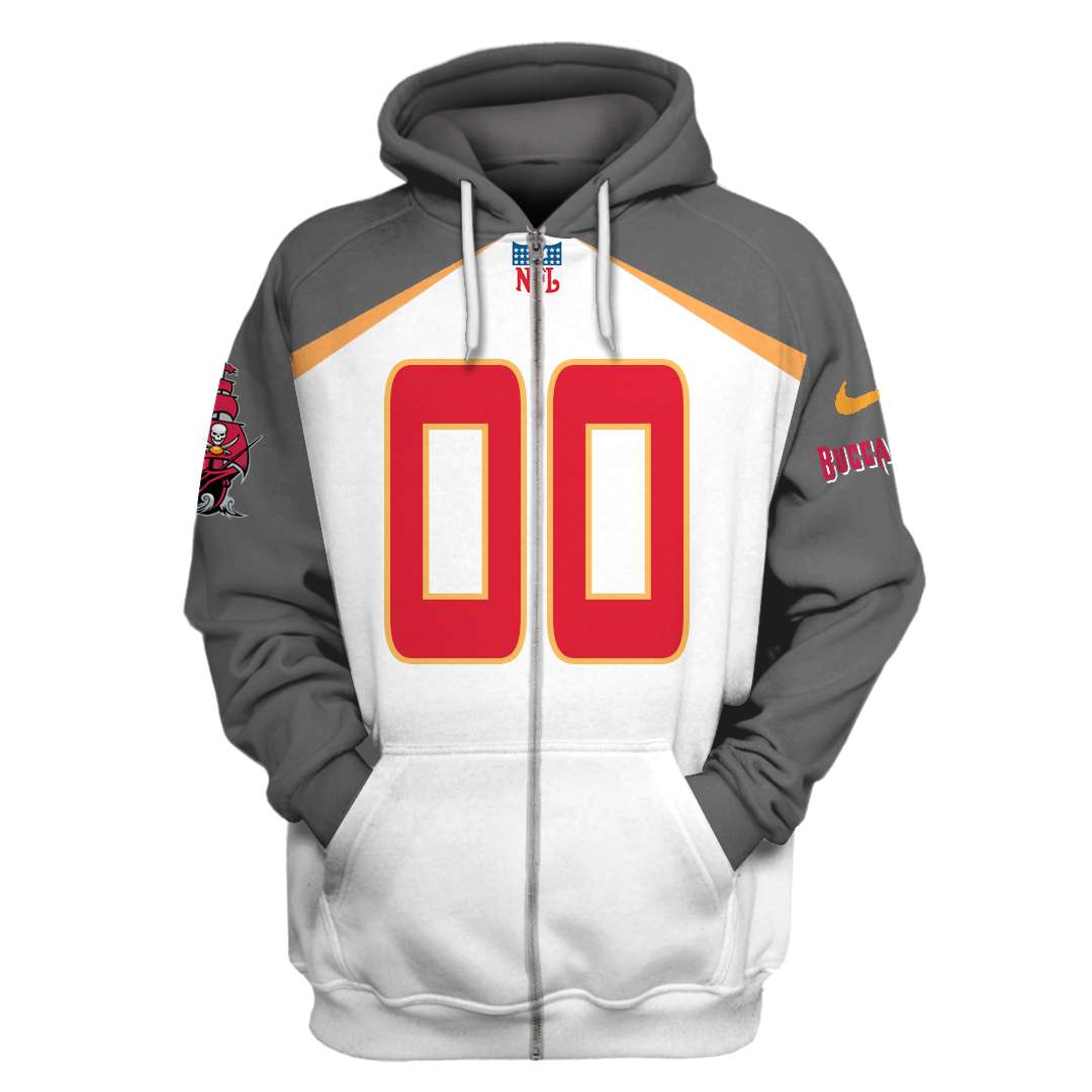 Personalized Tampa Bay Buccaneers American Football Team Nfl 3D All Over Print Zip Up Hoodie Option