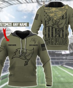Personalized Tampa Bay Buccaneers Nfl Custom Name 3D All Over Printed Hoodie, Zip Up Hoodie