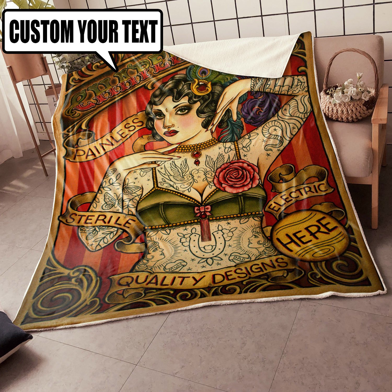Personalized Tattoo Blanket