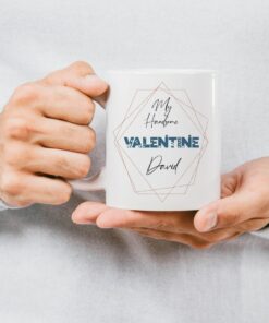 Personalized Valentine Mug For Him, Custom Valentines Day Mug, Custom Engagement Gift, Couple Gift