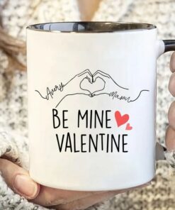 Personalized Valentines Day Gift For Boyfriend, Custom Name Mug Anniversary Gift For Her, Be Mine Valentine Mug, Valentine Day Gift Idea