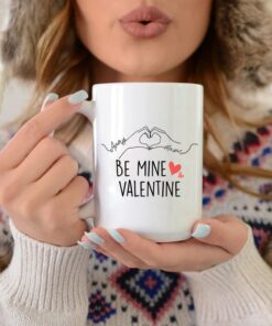 Personalized Valentines Day Gift For Boyfriend, Custom Name Mug Anniversary Gift For Her, Be Mine Valentine Mug, Valentine Day Gift Idea
