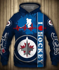 Personalized Winnipeg Jets Nhl Custom 3D All Over Print Hoodie