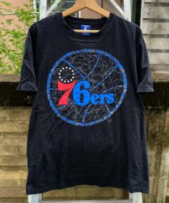 Philadelphia 76Ers (Original Logo) Tshirt Hoodie Crewneck Sweatshirt Reprinted Full Color Full Size Gifts for NBA Fans