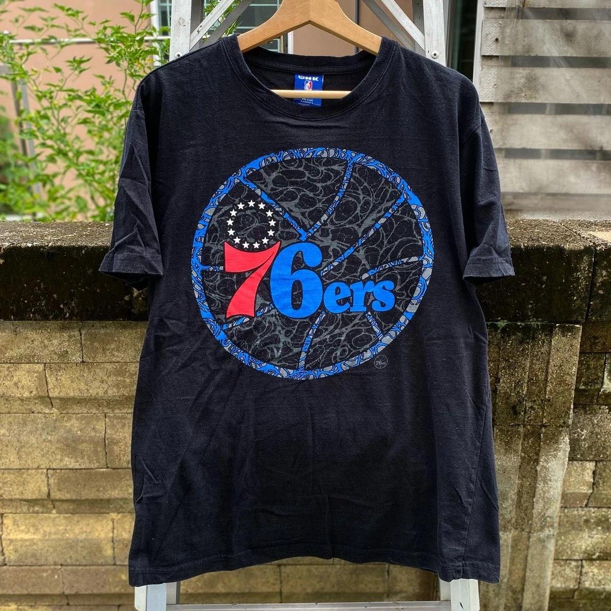 Philadelphia 76Ers (Original Logo) Tshirt Hoodie Crewneck Sweatshirt Reprinted Full Color Full Size Gifts for NBA Fans