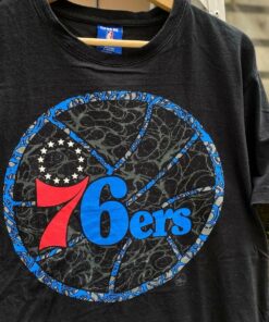 Philadelphia 76Ers (Original Logo) Tshirt Hoodie Crewneck Sweatshirt Reprinted Full Color Full Size Gifts for NBA Fans