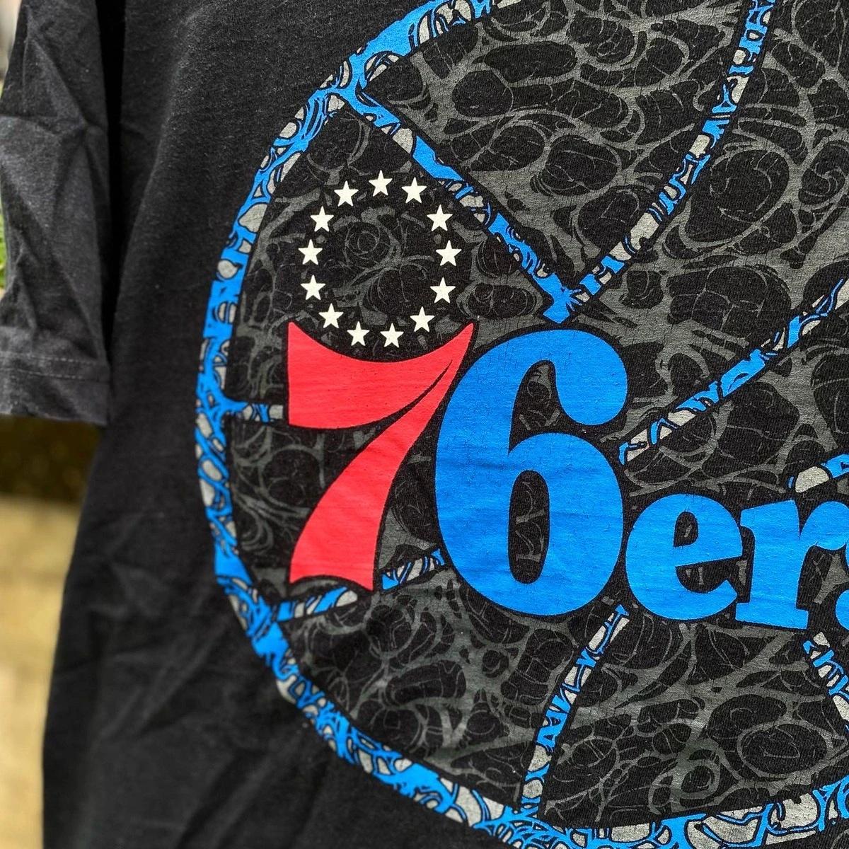 Philadelphia 76Ers (Original Logo) Tshirt Hoodie Crewneck Sweatshirt Reprinted Full Color Full Size Gifts for NBA Fans
