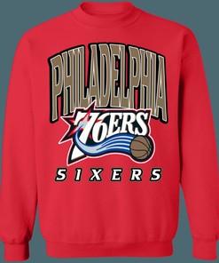 Philadelphia 76ers SIXERS Vintage NBA Crewneck Sweatshirt Hoodie Shirt Gifts for Fans