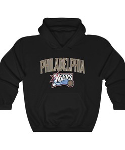 Philadelphia 76ers Vintage 90's NBA Hoodie Sweatshirt Hoodie Shirt Gifts for Fans Shirt Gifts for Fans