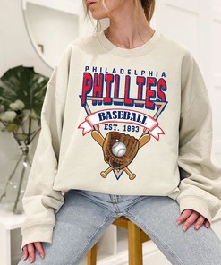 Philadelphia Baseball Crewneck Sweatshirt, Vintage Philadelphia Baseball Shirt, Philadelphia MLB Shirt, Baseball Fan Gifts, Philadelphia Fan