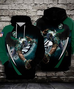 Philadelphia Eagles American Football Team Nfl 3D All Over Print Zip Up Hoodie Option