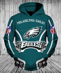 Philadelphia Eagles Nfl 3D All Over Printed Hoodie, Zip Up Hoodie