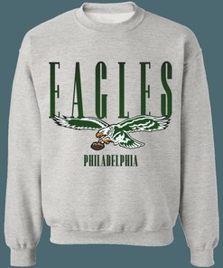 Philadelphia Eagles NFL Crewneck Sweatshirt Hoodie Shirt Gifts for Fans Sweater