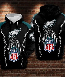 Philadelphia Eagles Nfl Football Claws 3D All Over Print Zip Up Hoodie Option