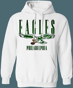 Philadelphia Eagles Vintage 1980's NFL Hoodie Sweatshirt Shirt Gifts for Fans