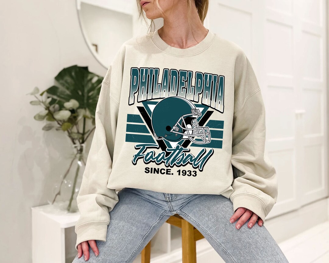 Philadelphia Football Team Sweatshirt, Vintage Philadelphia Football Crewneck Sweatshirt, American Football Fan, NFL Shirt