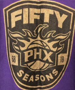 Phoenix Suns 50 Seasons Anniversary Tshirt Sweatshirt Hoodie Crewneck Sweatshirt Pullover Reprinted Full Color Full Size Gifts for NBA Fans