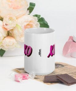Pink Xoxo Valentine's Day Coffee Mug, Valentine Mug, Valentines Day Gift, Valentine Gift For Her