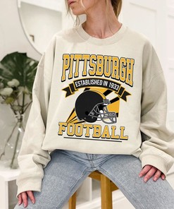 Pittsburgh Football Team Sweatshirt, Retro Pittsburgh Football Crewneck Sweatshirt, American Football Fan, NFL Shirt