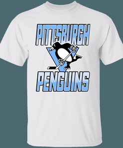 Pittsburgh Penguins BABY BLUE Vintage NHL T-Shirt Sweatshirt Hoodie Gifts for Fans