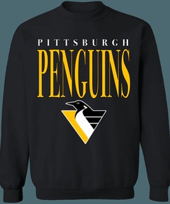 Pittsburgh Penguins ROBO PENGUIN Retro NHL Crewneck Sweatshirt Hoodie Shirt Gifts for NHL Fans