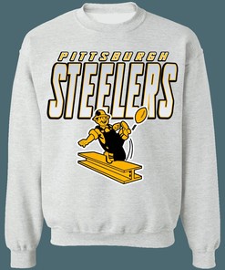 Pittsburgh Steelers 1960's Vintage NFL Crewneck Sweatshirt Hoodie Shirt Gifts for Fans