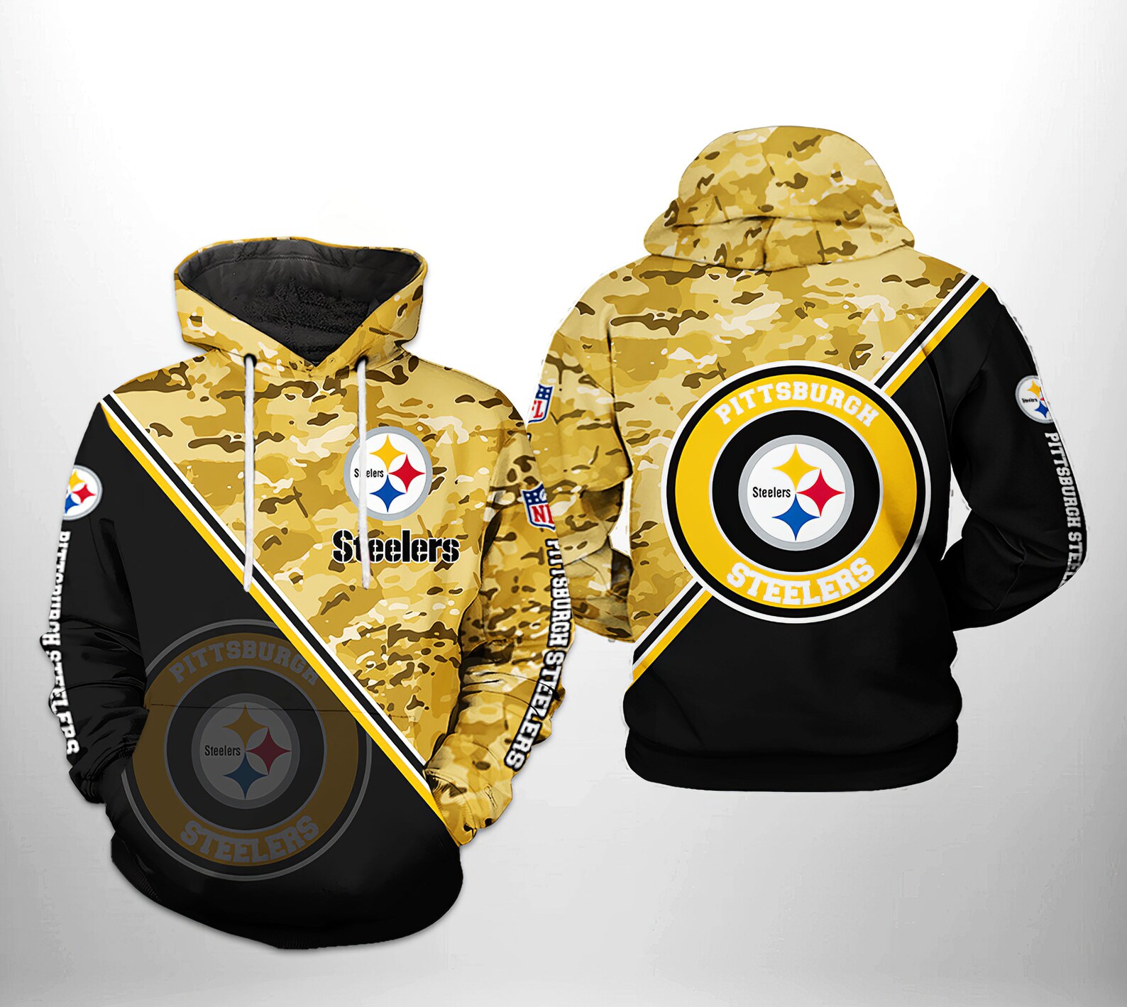 Pittsburgh Steelers American Football Team Nfl 3D All Over Print Zip Up Hoodie Option