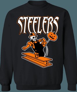 Pittsburgh Steelers HALLOWEEN Retro NFL Crewneck Sweatshirt Hoodie Shirt Gifts for Fans