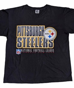 Pittsburgh Steelers National Football League Starter Tshirt Pullover Hoodie Crewneck Sweatshirt Reprinted Full Color Full Size Gifts For NFL Fans