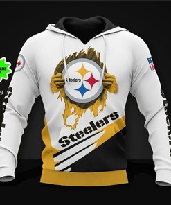 Pittsburgh Steelers Personalized 3D Hoodie Zip Hoodie, Nfl 3D All Over Print Hoodie Zip Hoodie