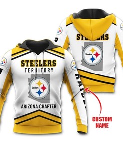 Pittsburgh Steelers Territory Arizona Personalized 3D Hoodie Zip Hoodie, Nfl 3D All Over Print Hoodie Zip Hoodie