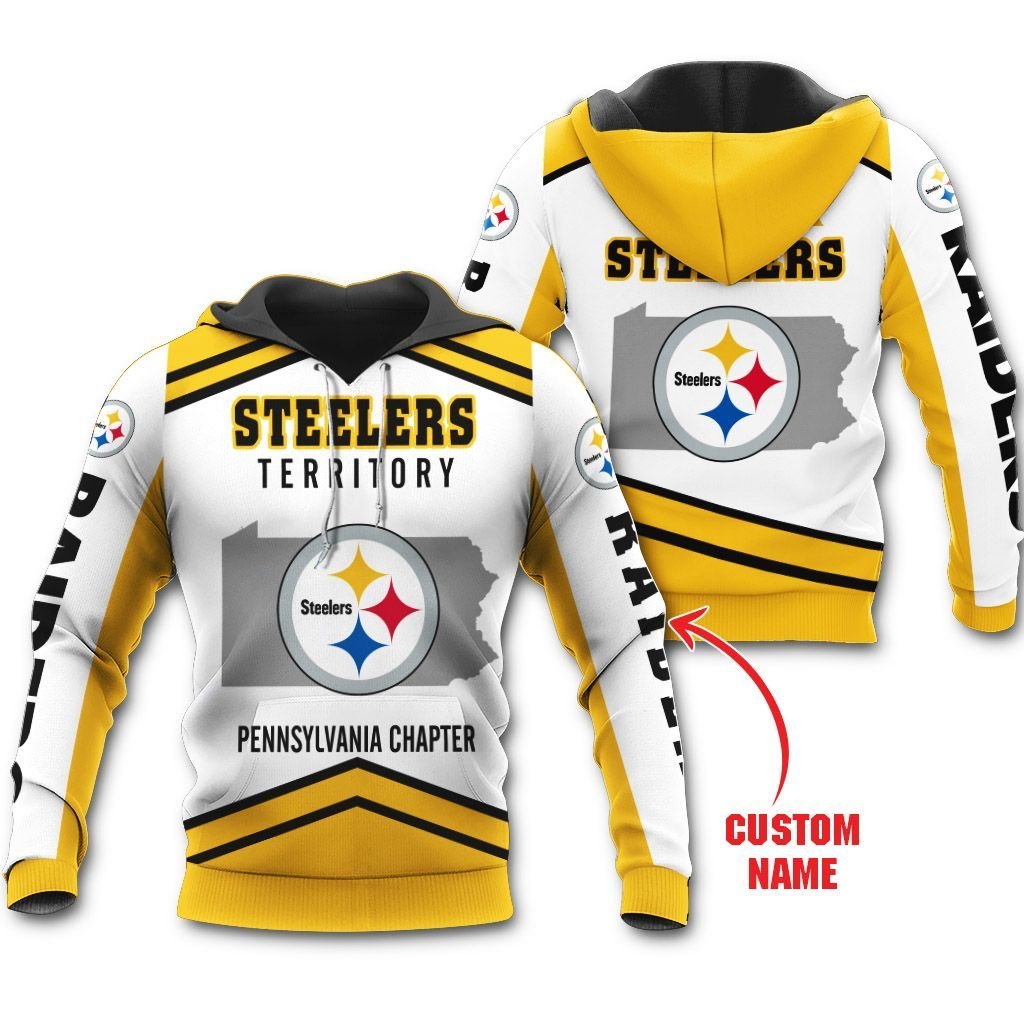 Pittsburgh Steelers Territory Custom Design Personalized 3D Hoodie Zip Hoodie, Nfl 3D All Over Print Hoodie Zip Hoodie