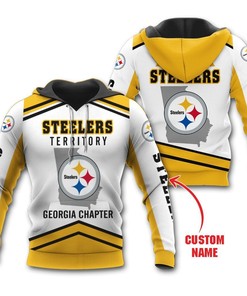 Pittsburgh Steelers Territory Georgia Personalized 3D Hoodie Zip Hoodie, Nfl 3D All Over Print Hoodie Zip Hoodie