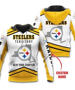 Pittsburgh Steelers Territory New York Personalized 3D Hoodie Zip Hoodie, Nfl 3D All Over Print Hoodie Zip Hoodie
