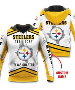 Pittsburgh Steelers Territory Texas Chapter Personalized 3D Hoodie Zip Hoodie, Nfl 3D All Over Print Hoodie Zip Hoodie