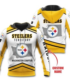 Pittsburgh Steelers Territory Washington Personalized 3D Hoodie Zip Hoodie, Nfl 3D All Over Print Hoodie Zip Hoodie