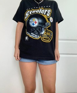 Pittsburgh Steelers Tshirt Pullover Hoodie Crewneck Sweatshirt Reprinted Full Size Full Color Gifts For NFL Fans
