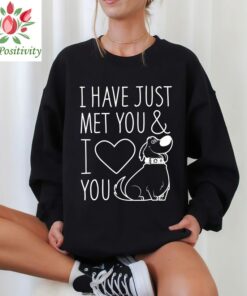 Pixar Up Cute Dug I Have Just Met You And I Love You T-shirt, Disney Valentine Couples Matching 2023 Tee, Magic Kingdom Disneyland Trip Gift
