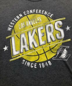 Portiqe Apparel Co Los Angeles Lakers Tshirt Hoodie Crewneck Sweatshirt Reprinted Full Color Full Size Gifts for NBA Fans