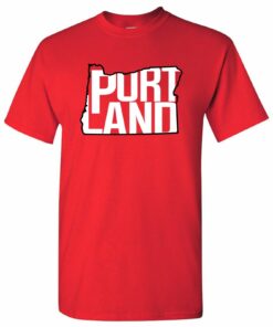 Portland Basketball State Outline Shirt Sweatshirt Pullover Hoodie Reprinted Full Color Full Size