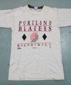 Portland Blazers Basketball 1992S Tshirt Sweatshirt Hoodie Crewneck Sweatshirt Pullover Reprinted Full Color Full Size Gifts for NBA Fans