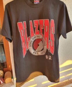 Portland Trail Blazers NBA Madeinusa Single Stitch Tshirt Pullover Hoodie Crewneck Sweatshirt Reprinted Full Color Full Size Gifts for NBA Fans