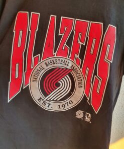 Portland Trail Blazers NBA Madeinusa Single Stitch Tshirt Pullover Hoodie Crewneck Sweatshirt Reprinted Full Color Full Size Gifts for NBA Fans