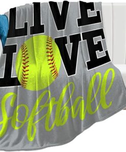 Premium Softball Blanket Cool Ball Sports Blanket,Ultra Soft Sofa Bed Blanket
