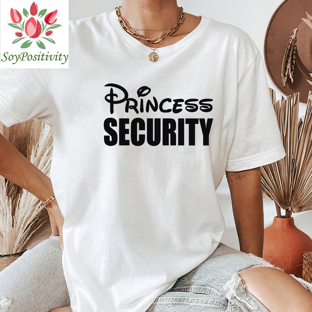 Princess Security Soft Cotton Shirt, Men's Disney Shirt, Disney Dad Tee, Disney Princess Sweatshirt, Disneyland Unisex Shirt